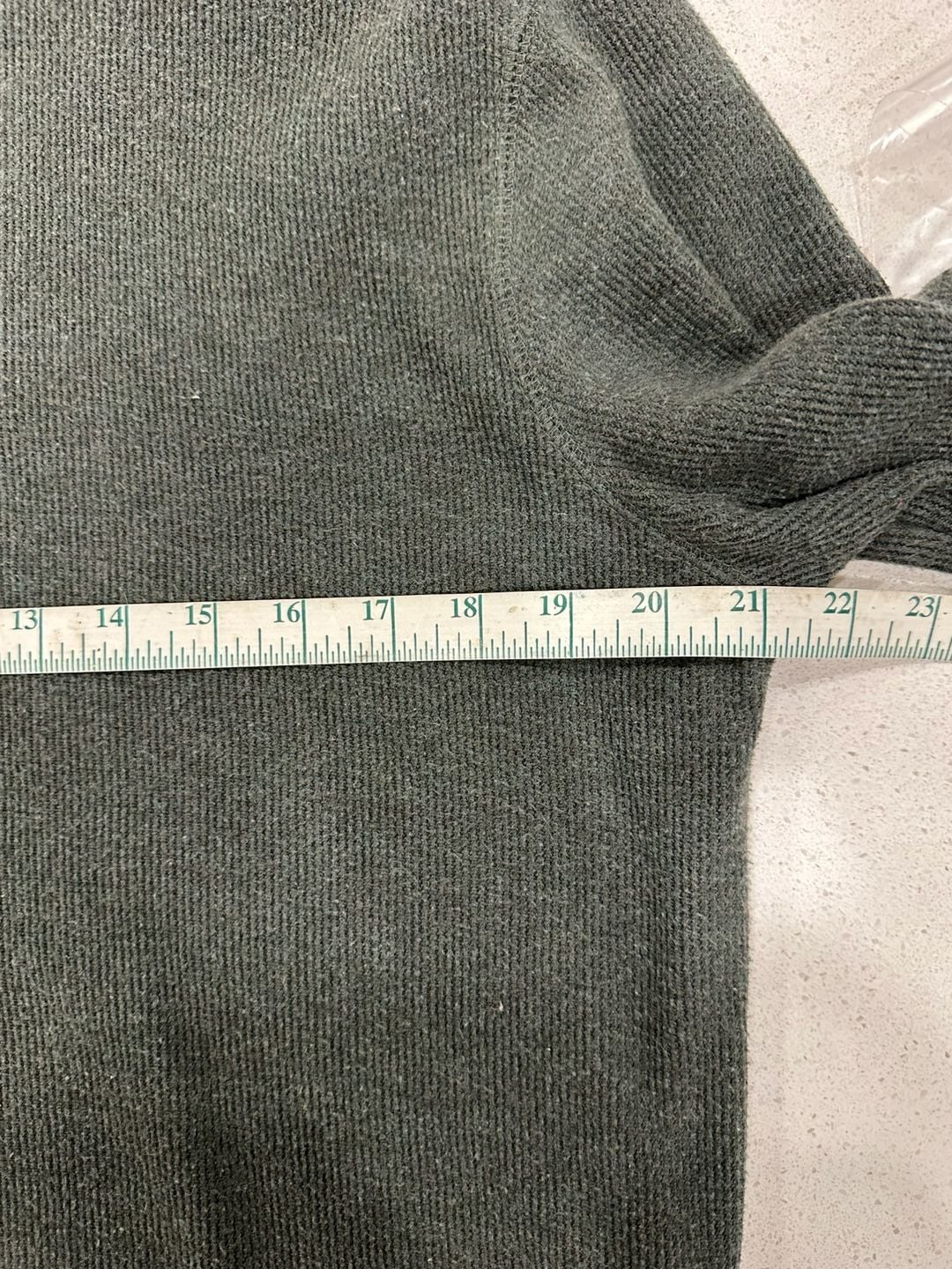 Banana Republic Quarter Zip Sweater Size M Green 6