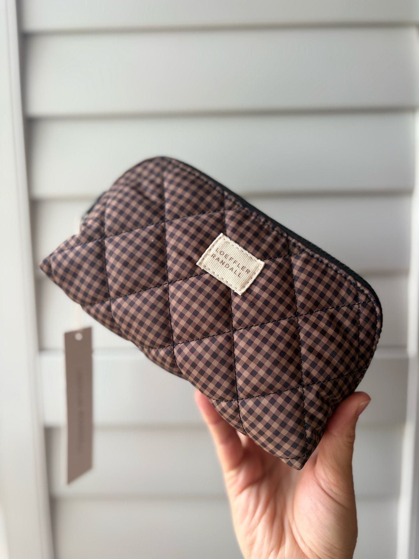 Loeffler Randall Georgette Gingham Check Cosmetic Pouch Studio McGee Cottage
1