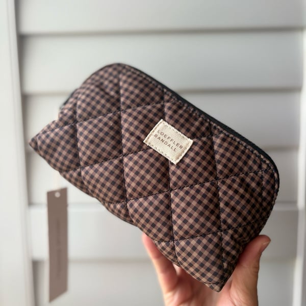 Loeffler Randall Georgette Gingham Check Cosmetic Pouch Studio McGee Cottage 
