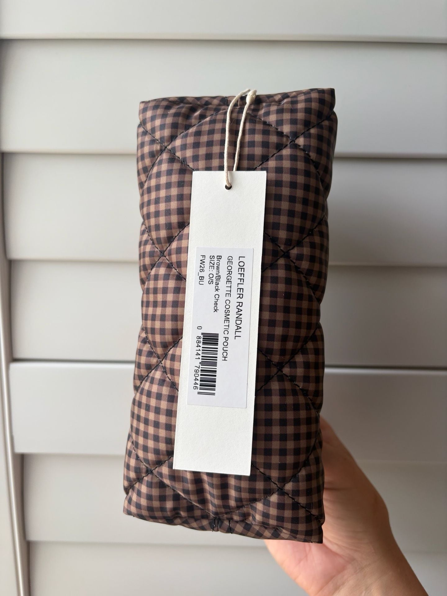 Loeffler Randall Georgette Gingham Check Cosmetic Pouch Studio McGee Cottage
4