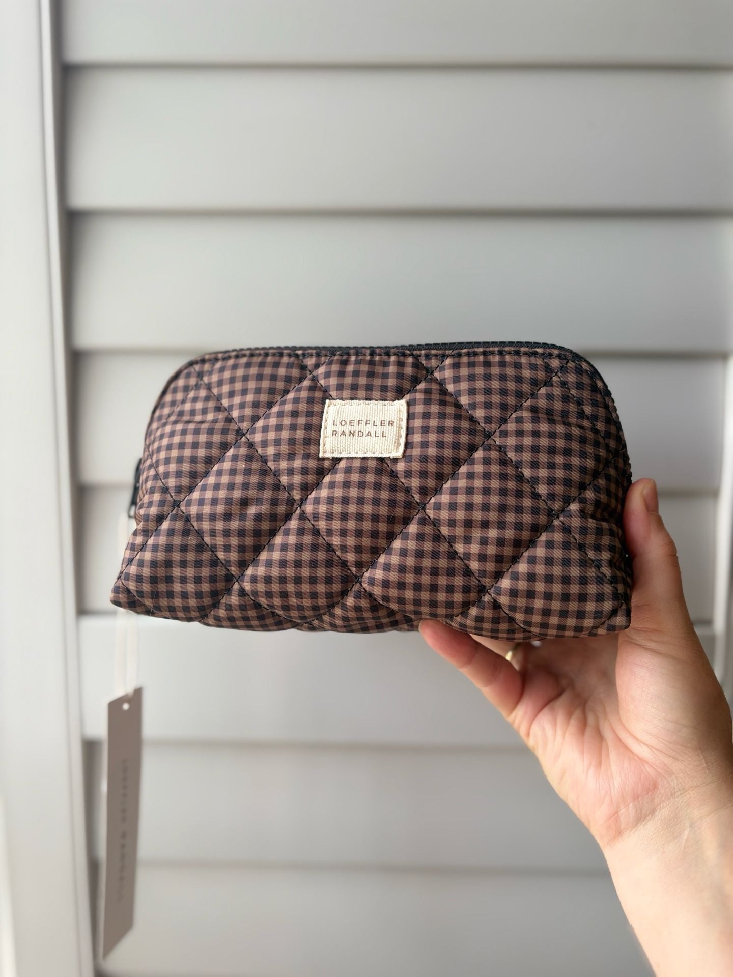 Loeffler Randall Georgette Gingham Check Cosmetic Pouch Studio McGee Cottage
5