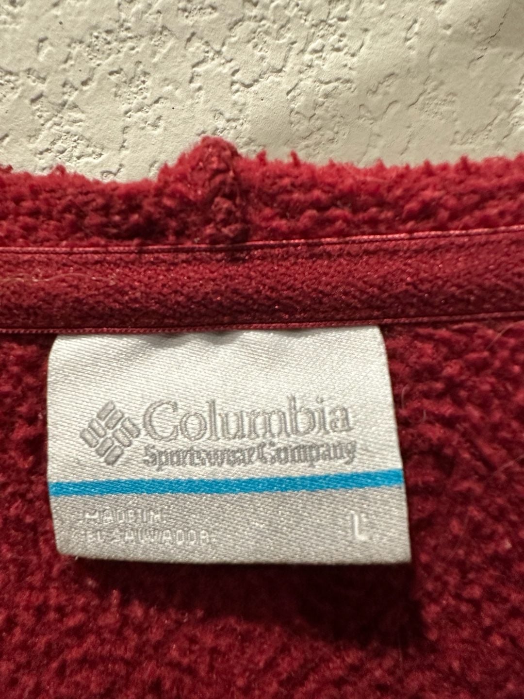 Columbia PFG Pullover Hoodie Size L Red Sleeve Logo 5