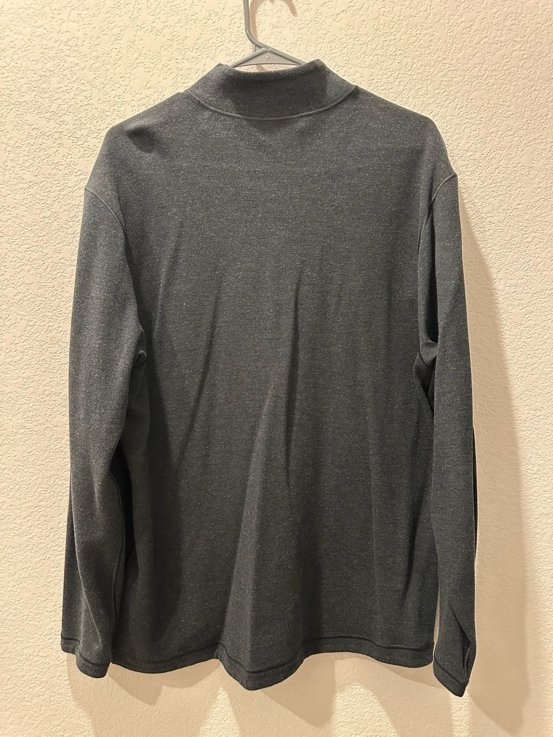 Roundtree & Yorke Half Zip Sweater Size M Gray Reversible Pullover 3