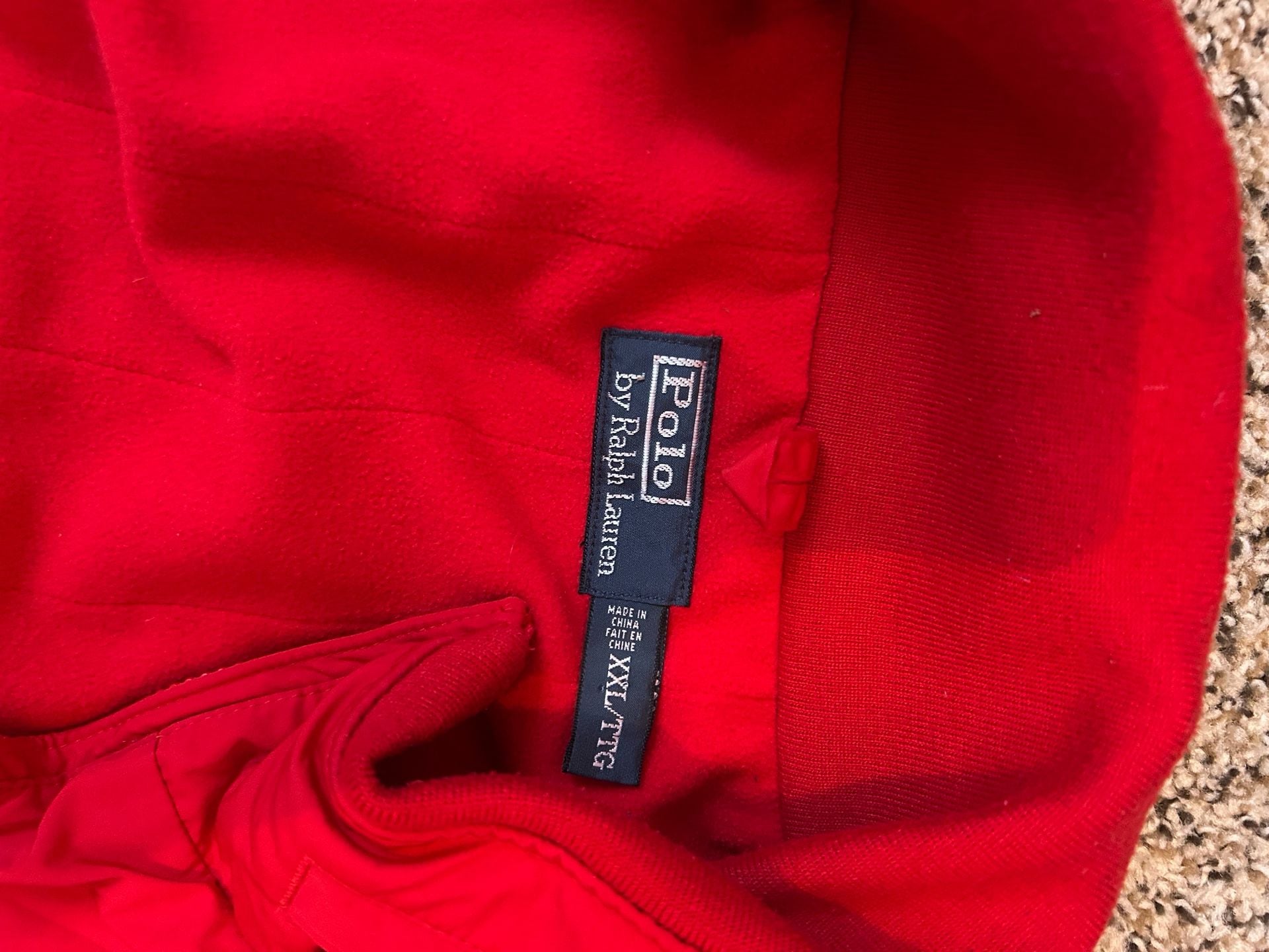 Polo Ralph Lauren Jacket Size XXL Red Full Zip Windbreaker 5