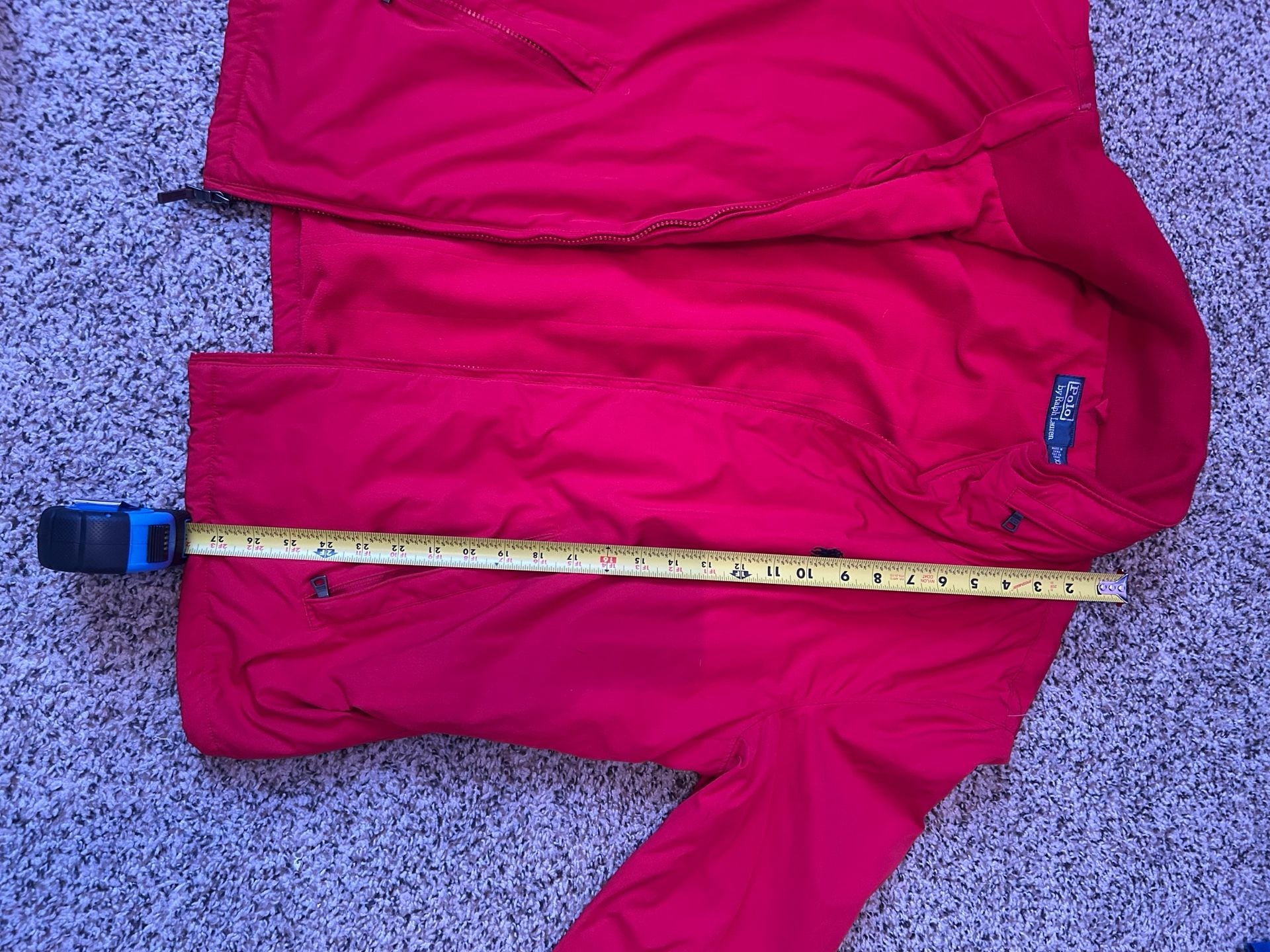 Polo Ralph Lauren Jacket Size XXL Red Full Zip Windbreaker 3