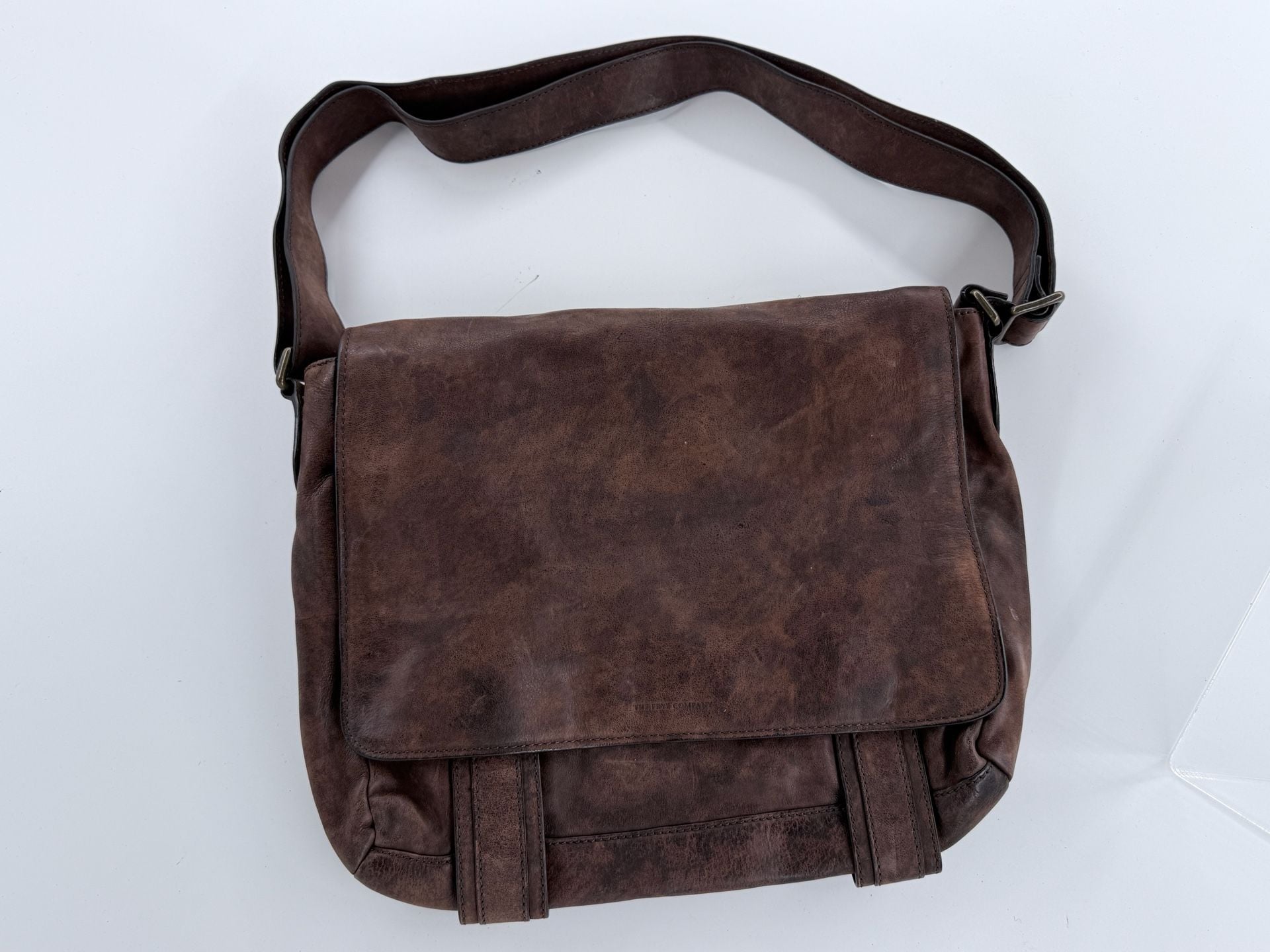 Frye Logan Flap Messenger Bag Brown Leather 2