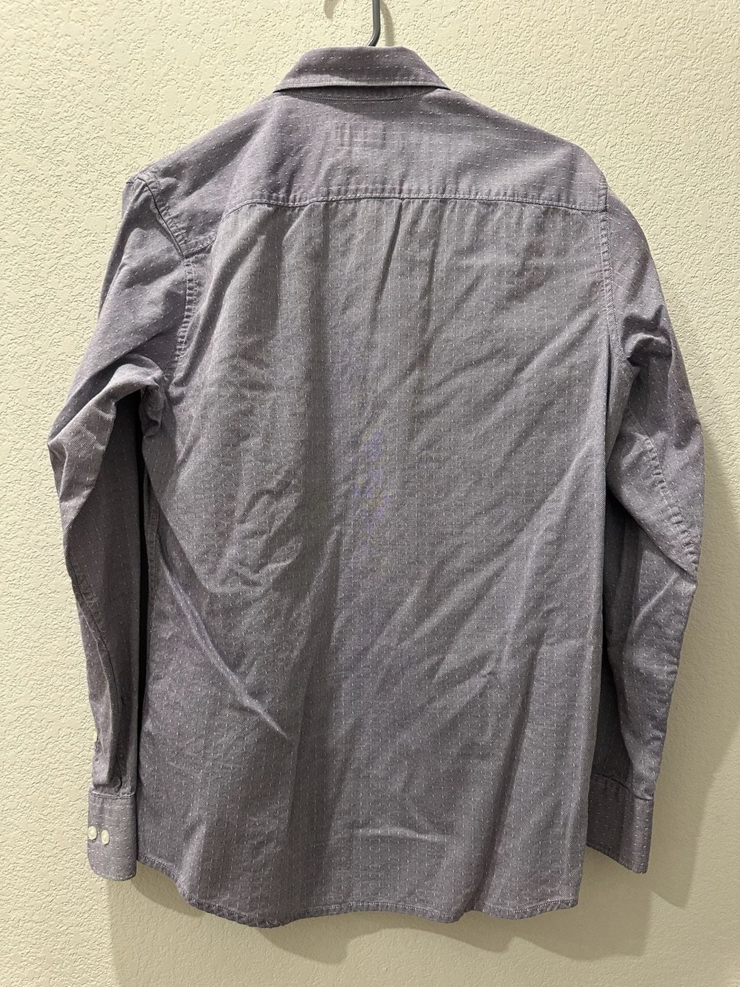 Claiborne Slim Fit Stretch Long Sleeve Button Down Shirt Size S Purple 3