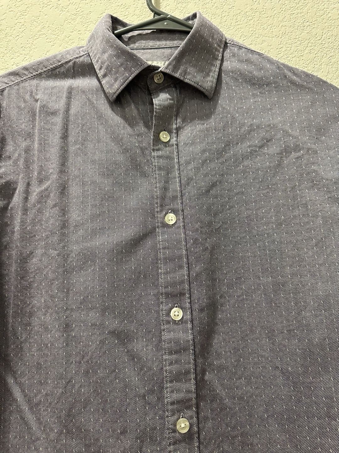 Claiborne Slim Fit Stretch Long Sleeve Button Down Shirt Size S Purple 4