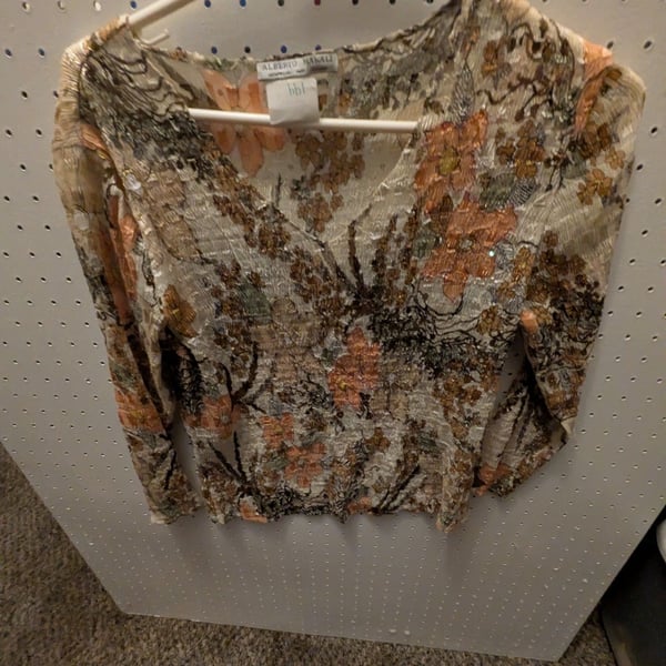 Alberto Makali Floral Long Sleeve Top Size M