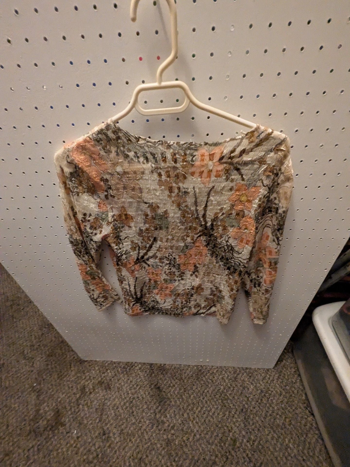Alberto Makali Floral Long Sleeve Top Size M 4