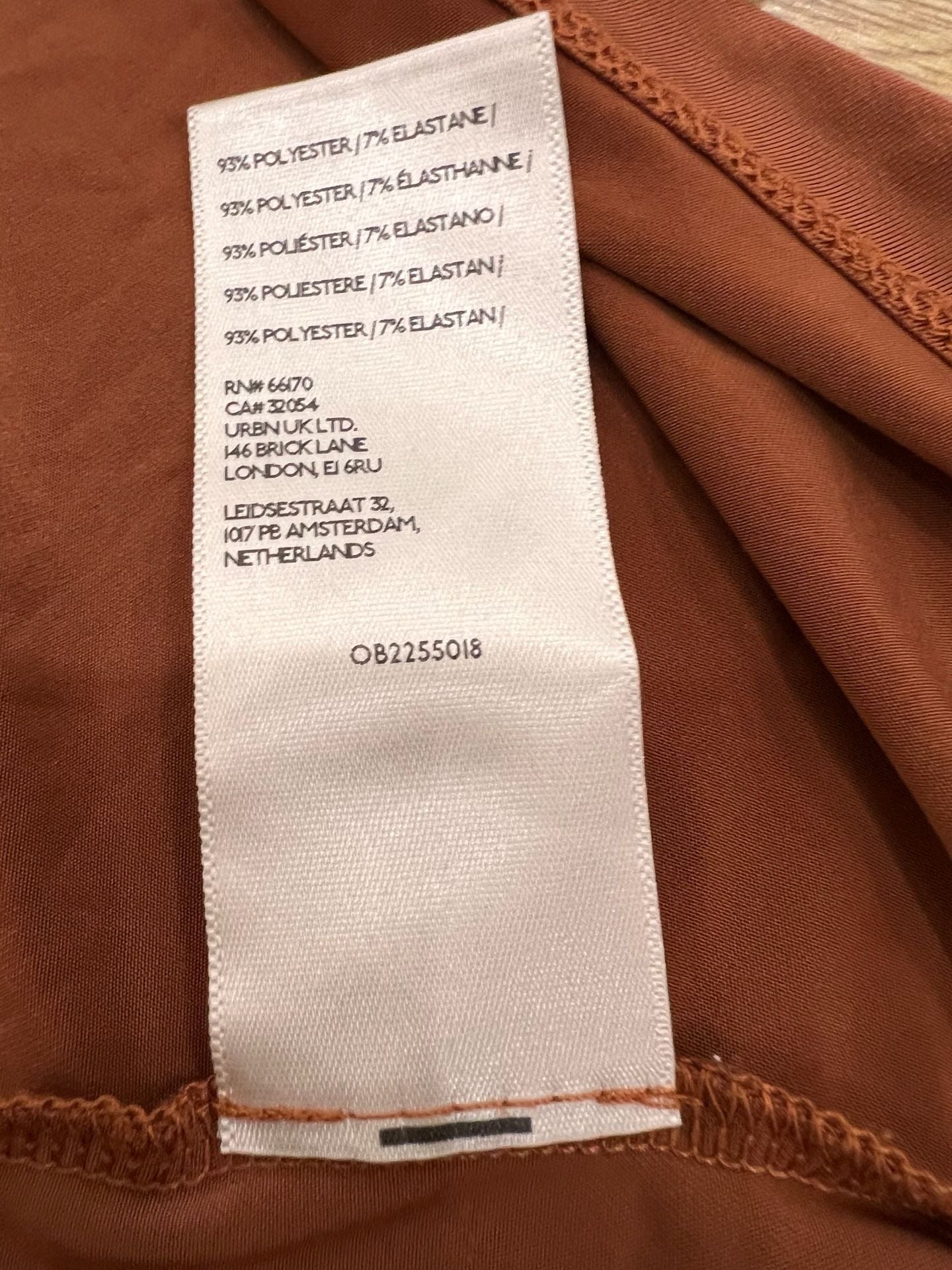 Anthropologie BHLDN V-Neck Midi Dress Rust Orange Jersey Fall Wedding 16