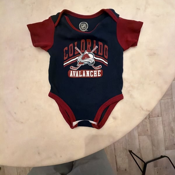 NHL Colorado Avalanche baby onesie Size 12Ma