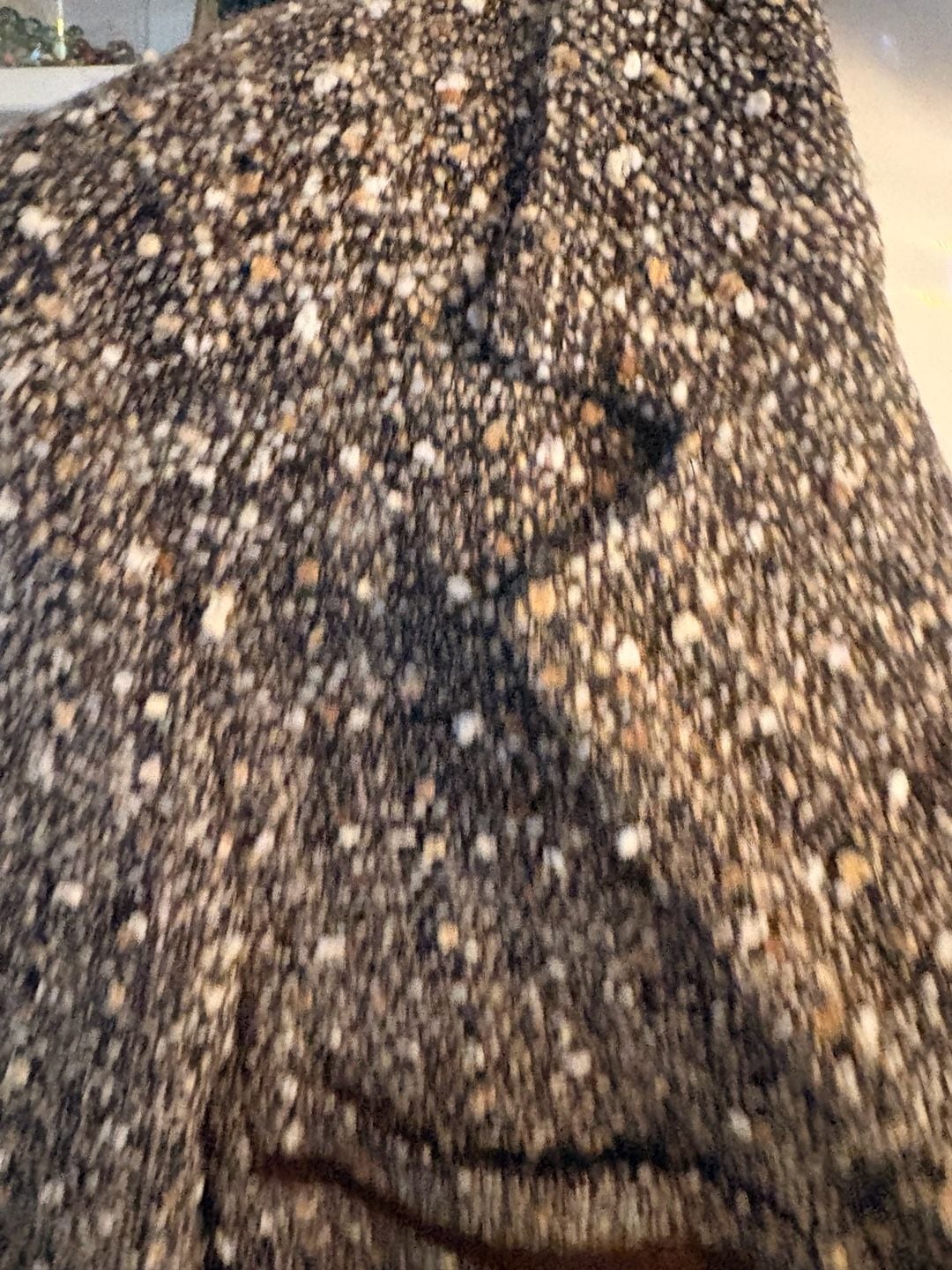 D. Exterior Tweed Blazer Jacket Brown Multi Velvet Trim 4