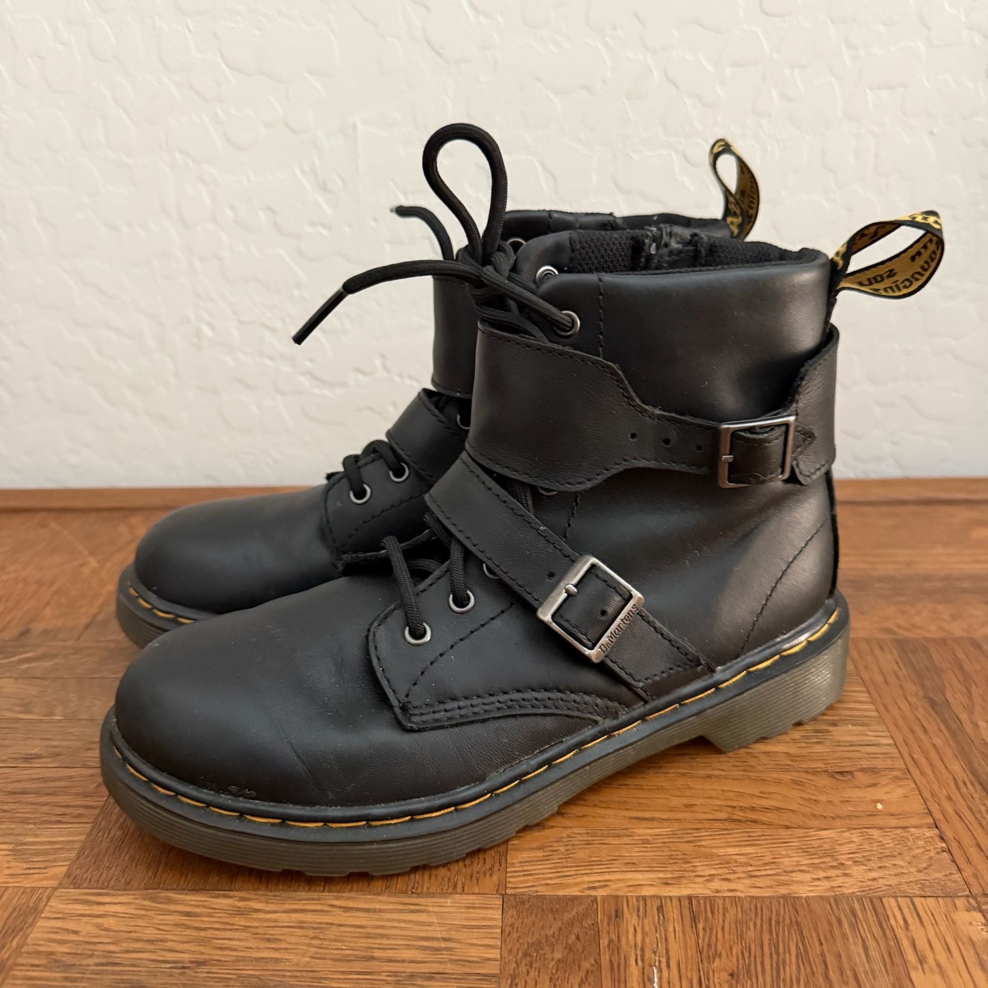 Dr. Martens 1460 J Joska Black Leather Boots Big Kid Size 3 US Doc Martens 2