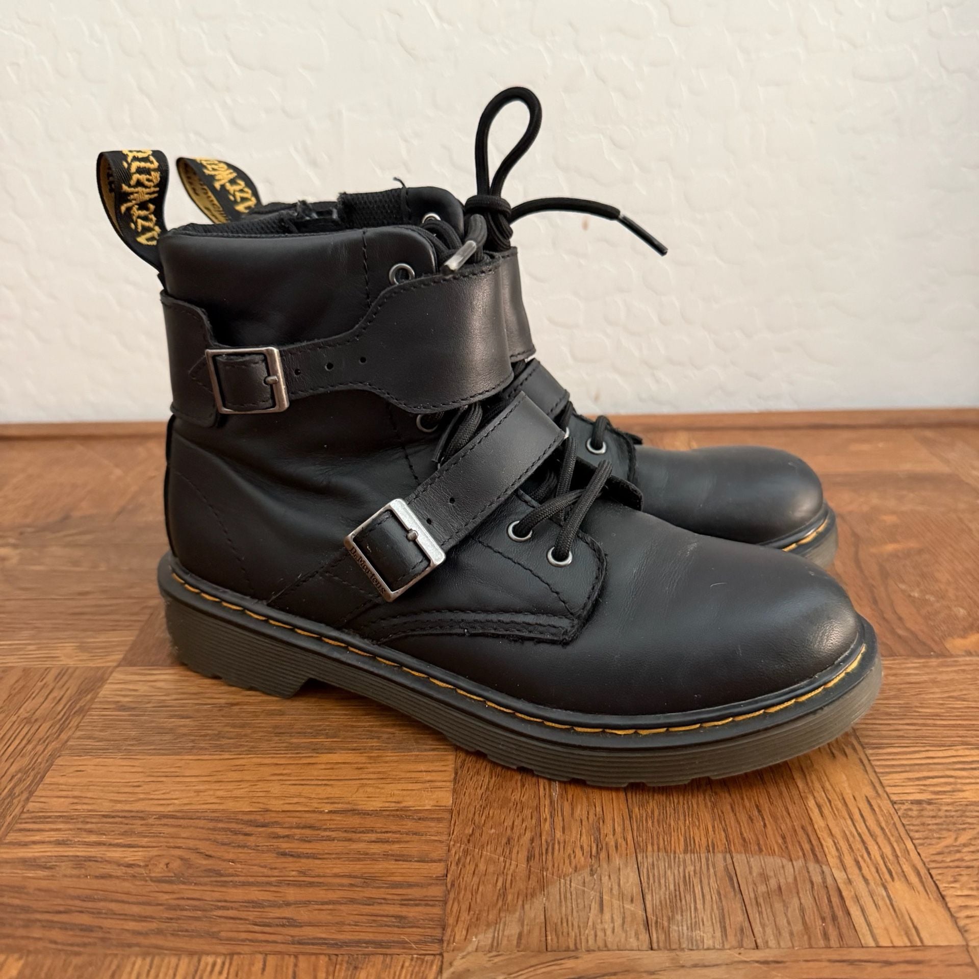 Dr. Martens 1460 J Joska Black Leather Boots Big Kid Size 3 US Doc Martens 5