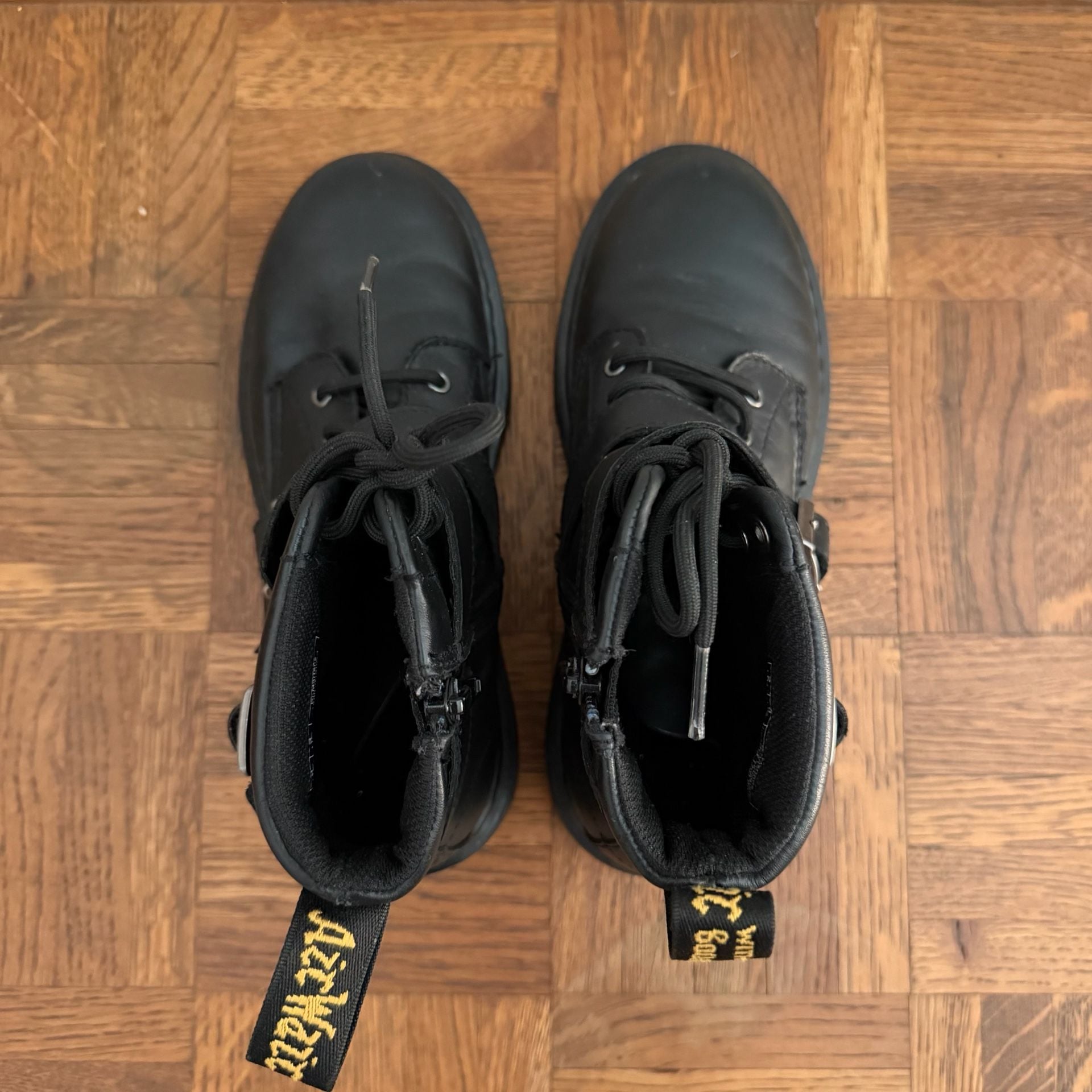 Dr. Martens 1460 J Joska Black Leather Boots Big Kid Size 3 US Doc Martens 9