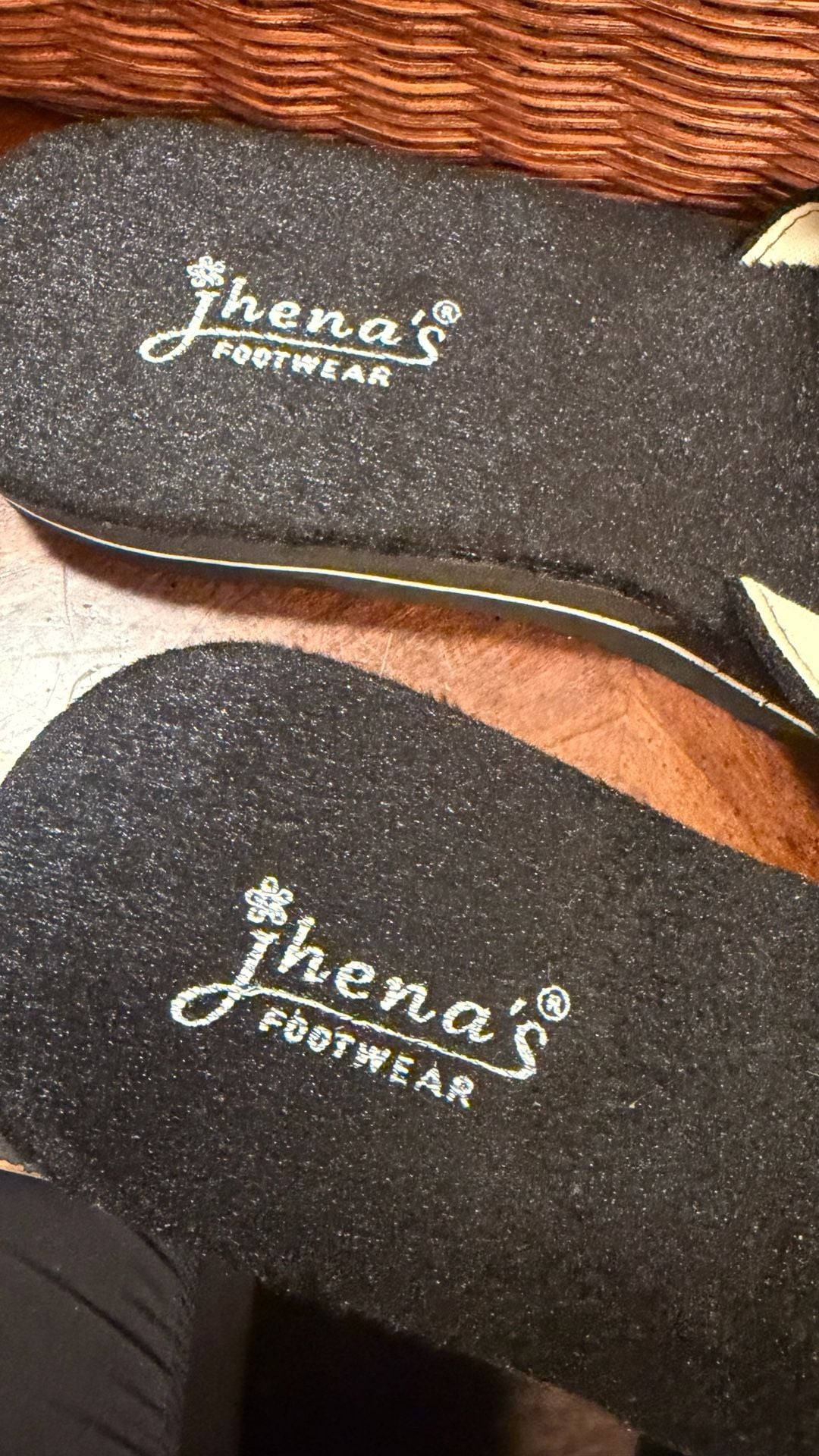 Jhena's Footwear Beaded Slide Sandals Black Size 10 3