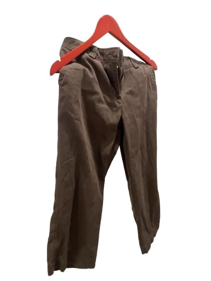L.L. Bean Favorite Fit Straight Pants Size 6-Reg Brown 2