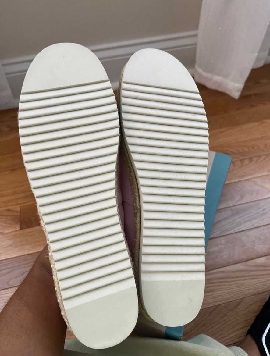 TOMS Alpargata Platform Rope Size 12 Chalky Pink Heavy Twill 5