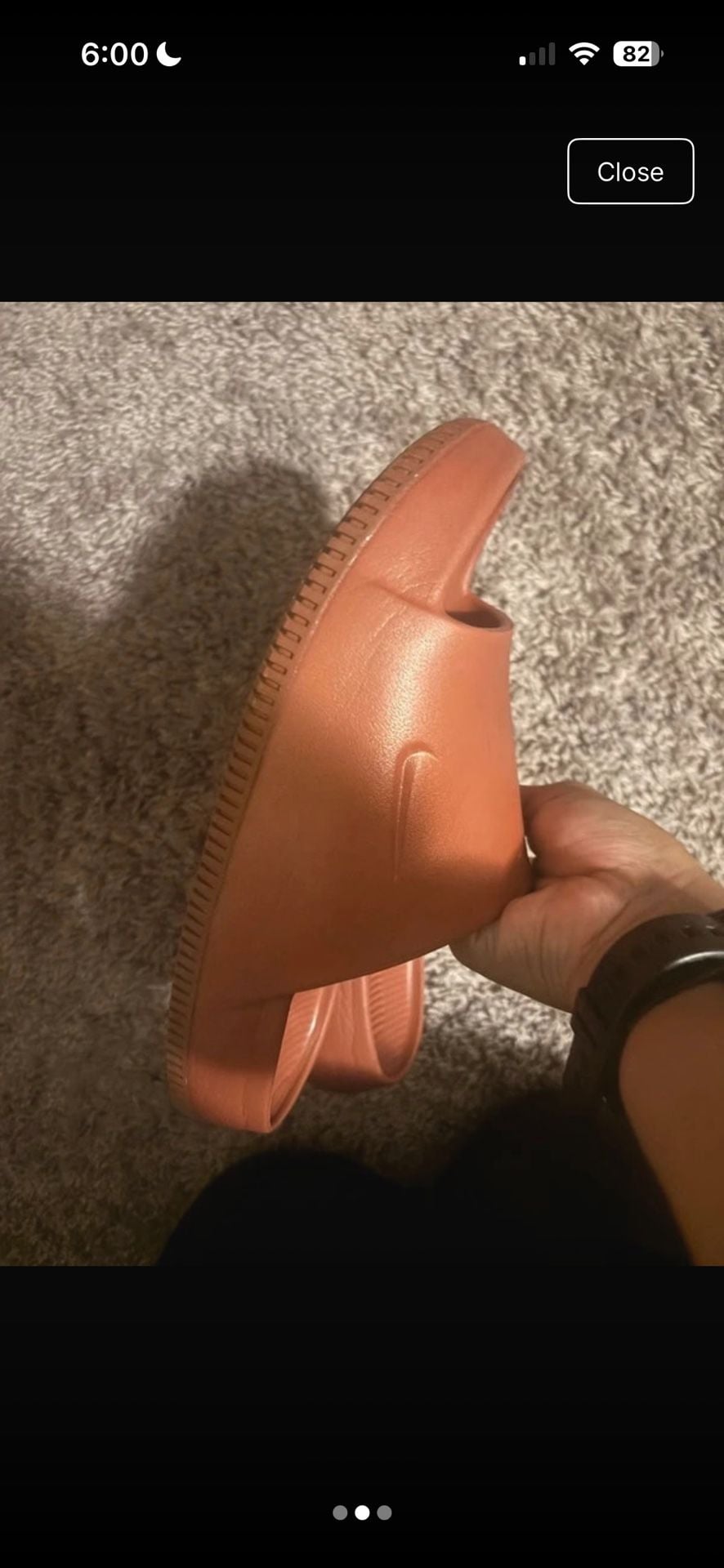 Nike Calm Slide Brown Slides Sandals 3