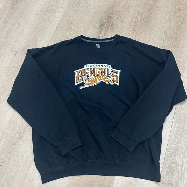 Athletic Works Cincinnati Bengals Sweatshirt Size 2XL Black