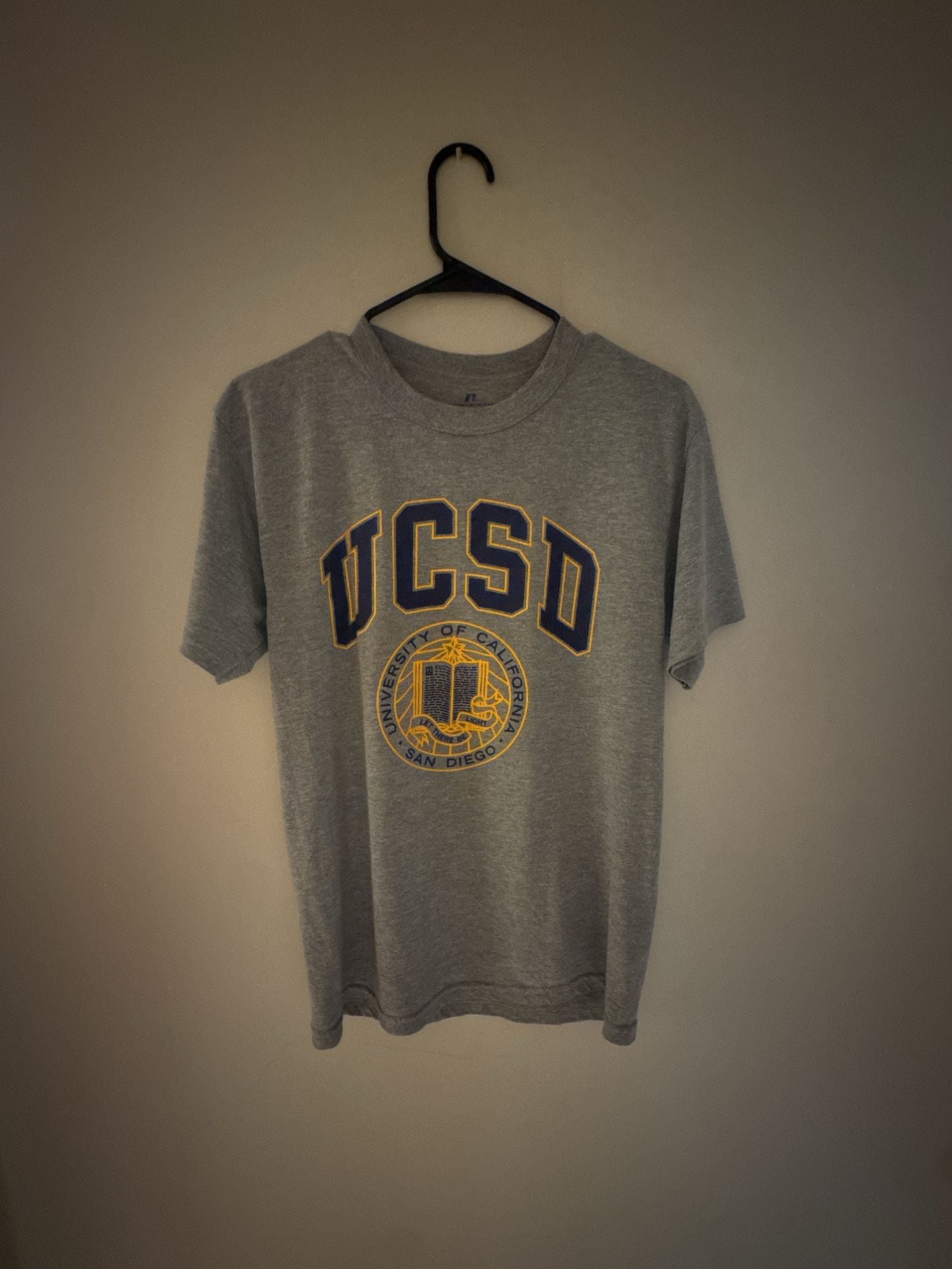 Russell Athletic UCSD T-Shirt Size S Gray University of California San Diego 2