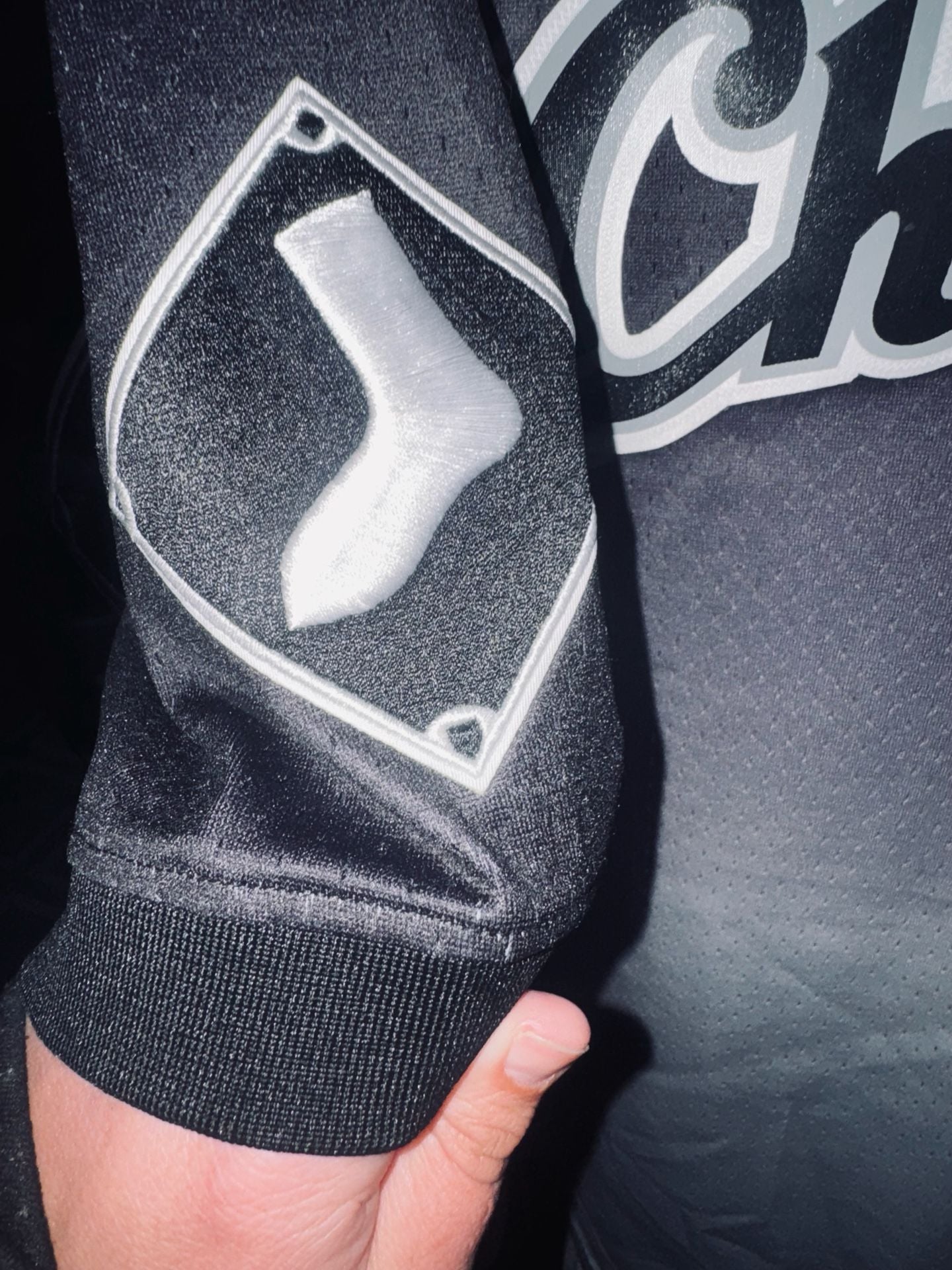 Pro Standard Chicago White Sox Ombre Jersey Black Gray 4
