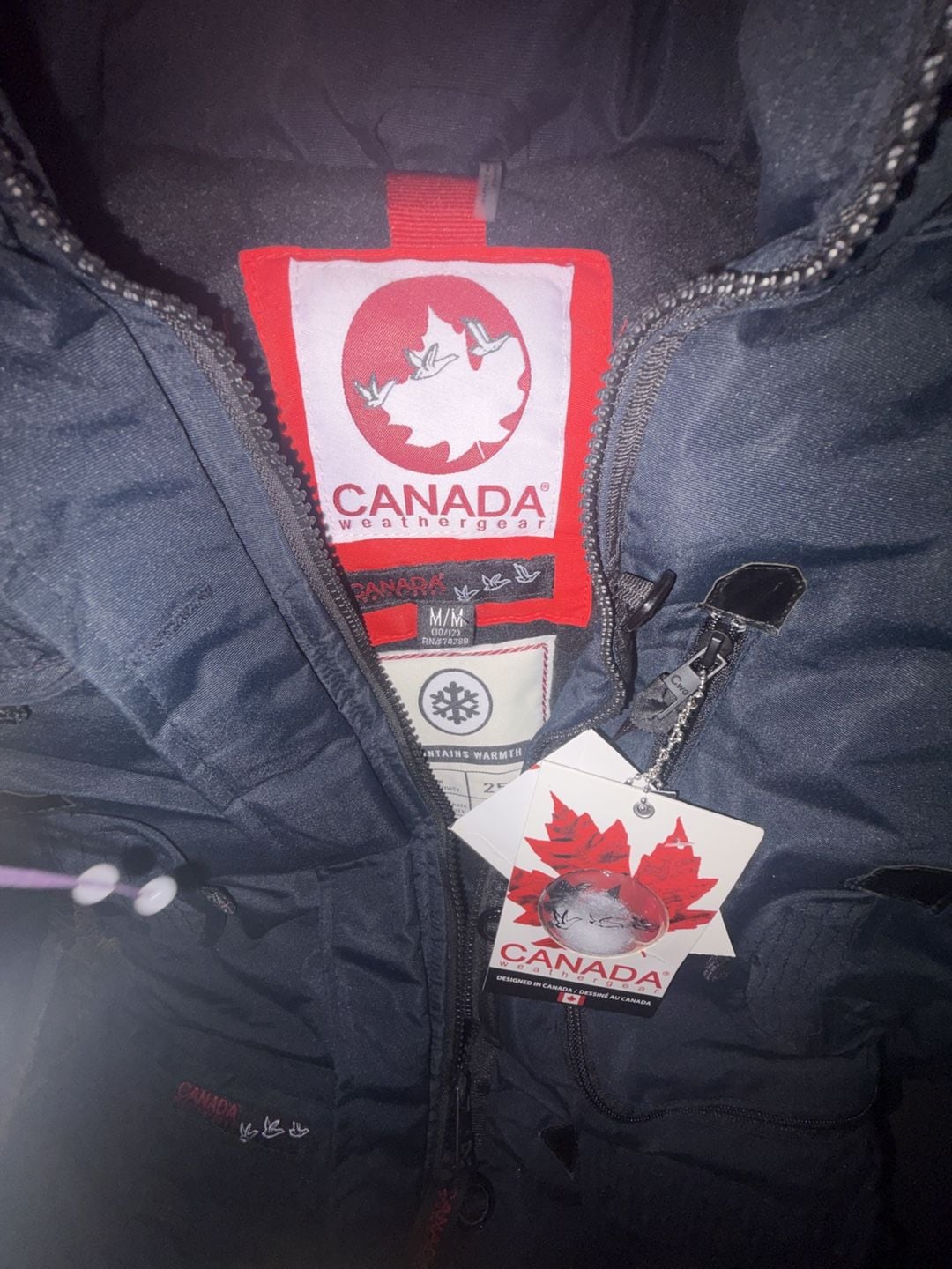 Kids-Canada Weather Gear Winter Jacket Size M/M (10/12) Black - no hood brand new coat. 2