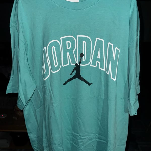 Jordan City 88 T-Shirt Size L Teal Green Graphic Tee