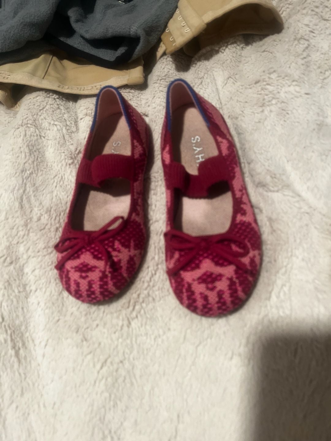 Rothy's Kids The Kids Big Bow Mary Jane Size 11 Pink 2