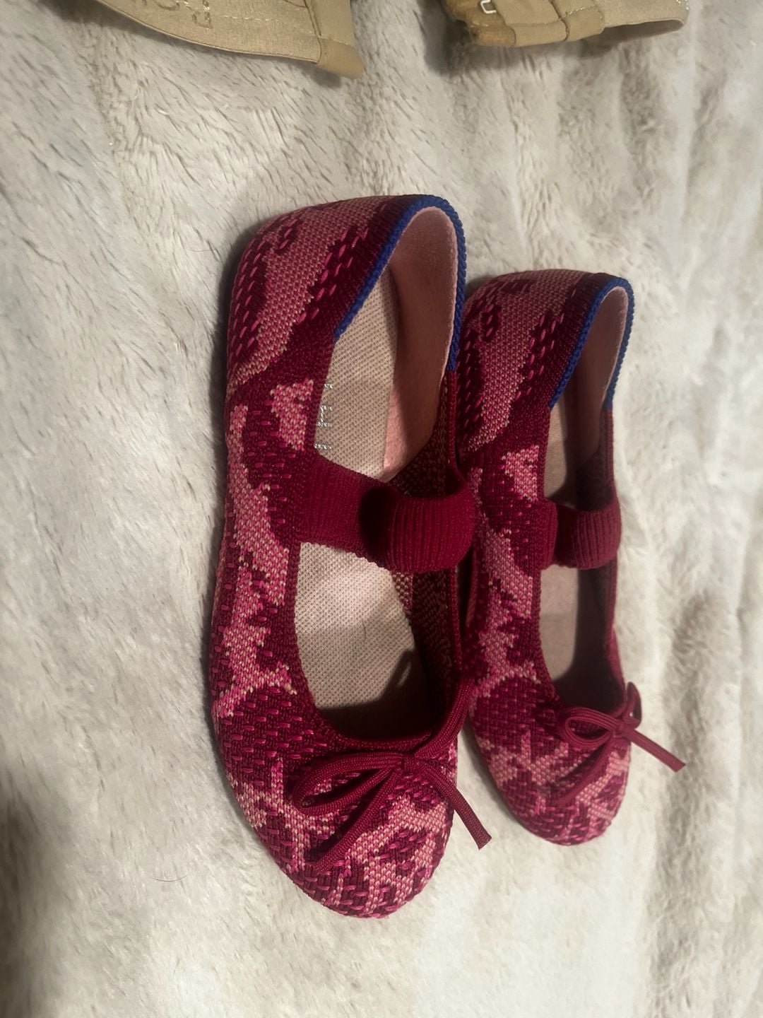 Rothy's Kids The Kids Big Bow Mary Jane Size 11 Pink 7