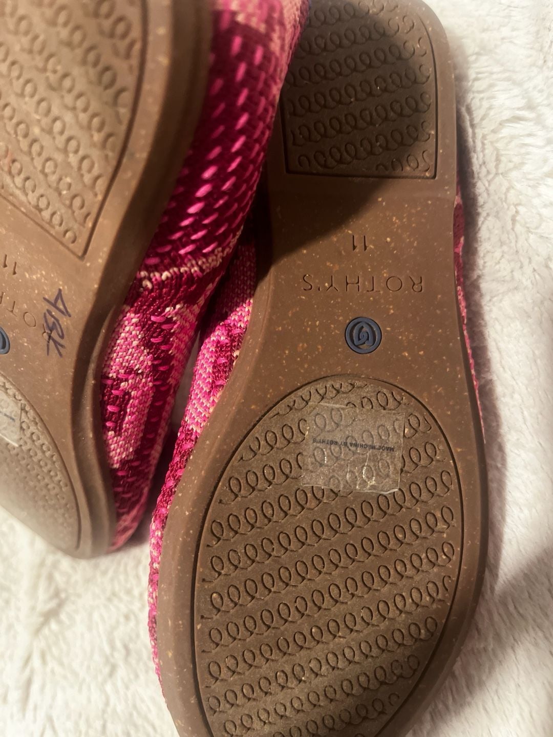 Rothy's Kids The Kids Big Bow Mary Jane Size 11 Pink 8