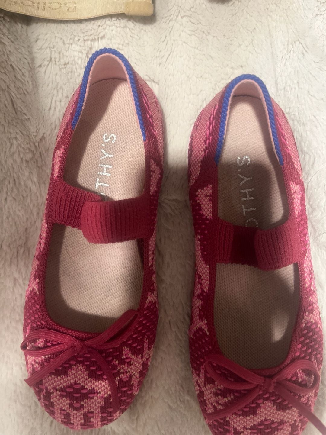 Rothy's Kids The Kids Big Bow Mary Jane Size 11 Pink 9