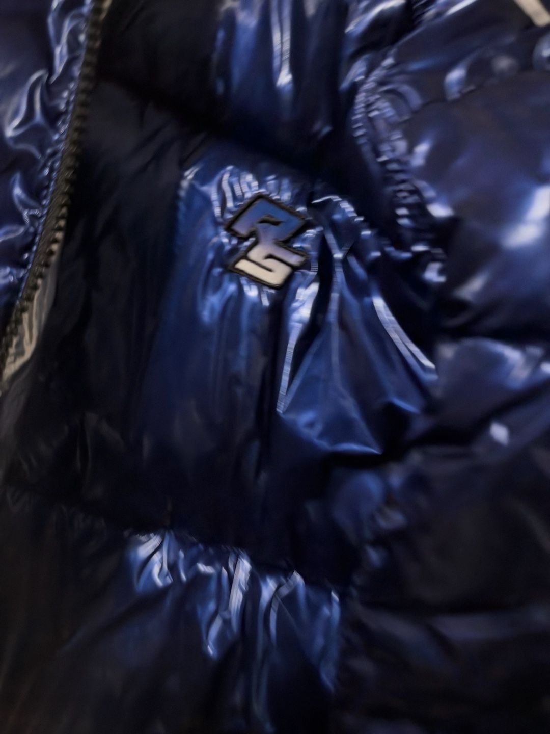 Rockstar Original Metallic Royal Blue Puffer Jacket Size 2XL 3
