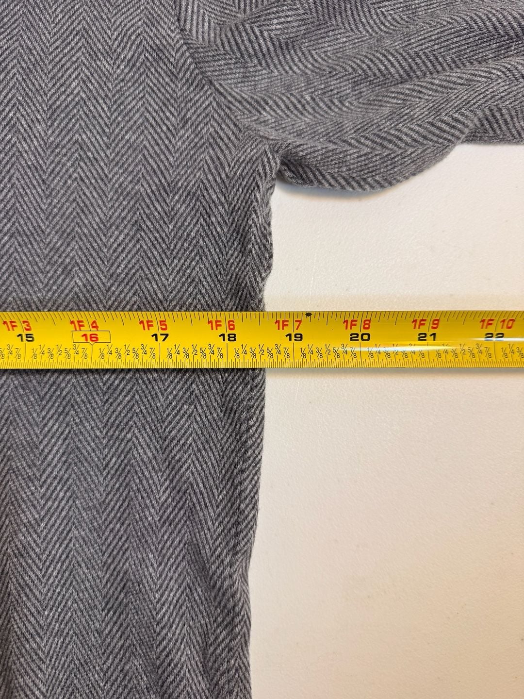 NWT Express Long Sleeve Polo Size S Gray Herringbone Cotton 6