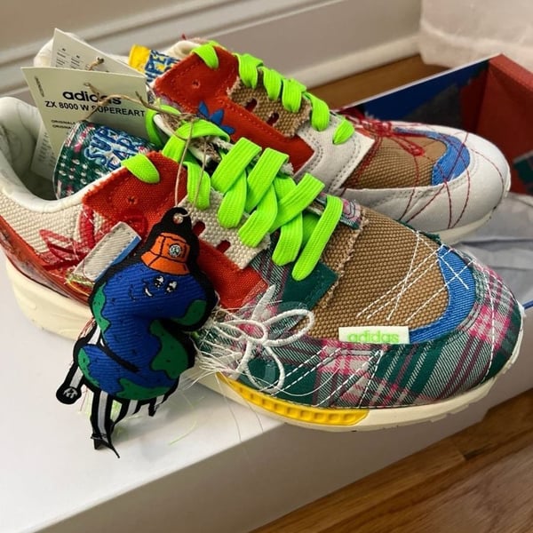 Adidas ZX 8000 W Super Earth Size 7.5 Multi-Color