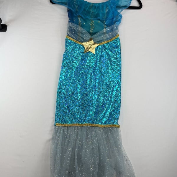 Target Hyde & Eek Mermaid Costume Girls S Blue Gold Glitter Halloween Dress