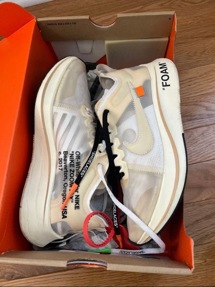Off-White x Nike Zoom Fly Size 7.5 The Ten OG 2