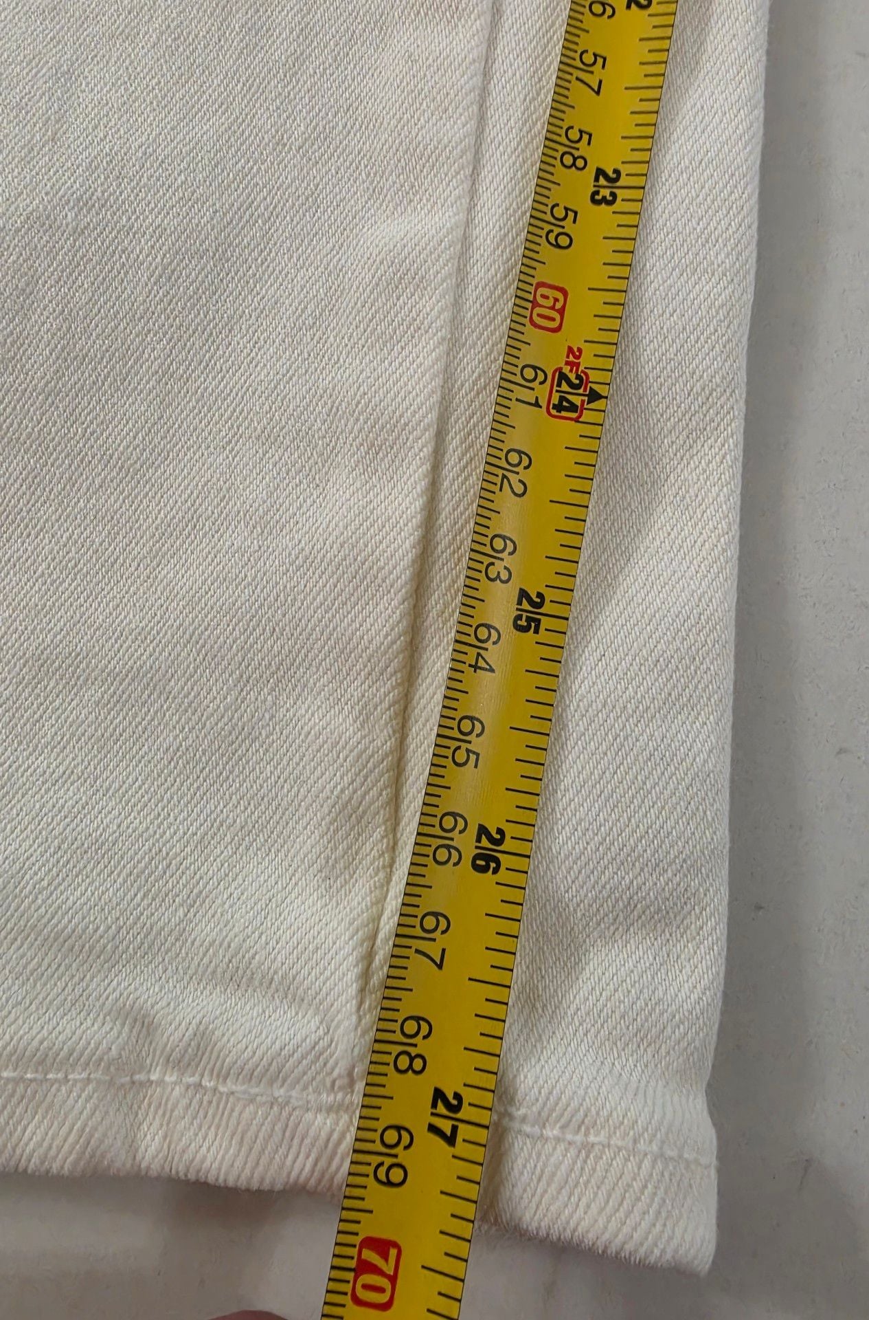 Agolde Straight Leg Jeans Size 31 White Cotton 9