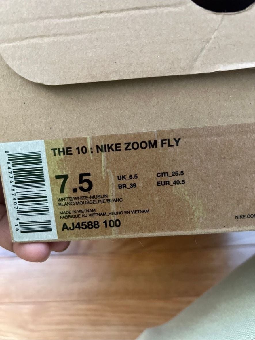 Off-White x Nike Zoom Fly Size 7.5 The Ten OG 10