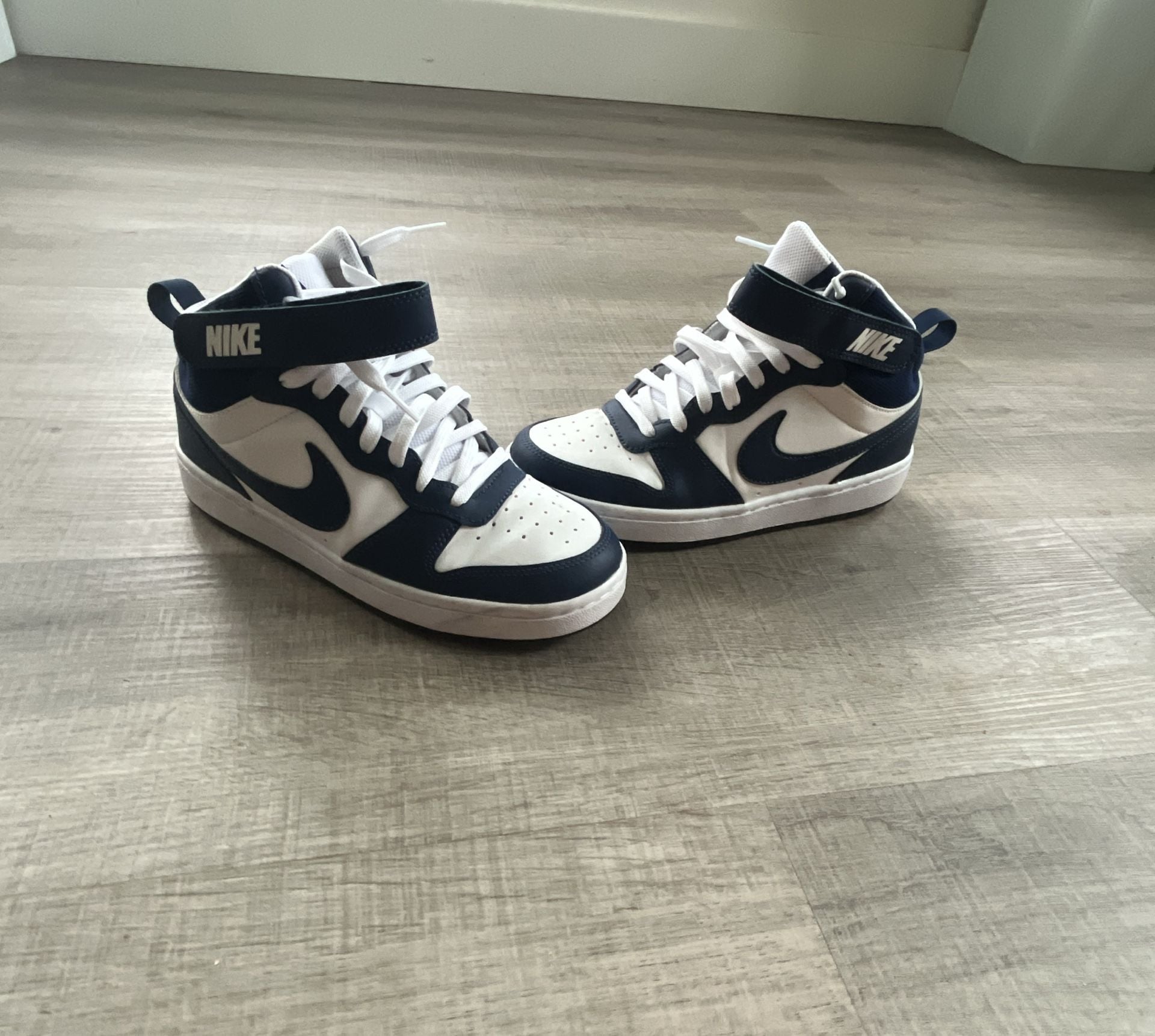 Nike Court Borough Mid 2 White Obsidian Sneakers 3
