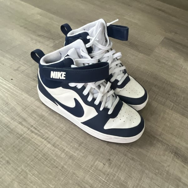 Nike Court Borough Mid 2 White Obsidian Sneakers