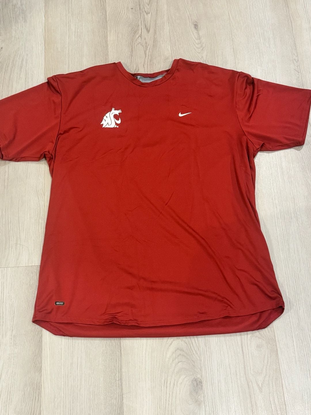 Y2K Washington State Cougars T-Shirt Size XXL Red Dri-Fit 2