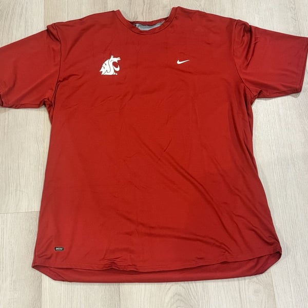 Y2K Washington State Cougars T-Shirt Size XXL Red Dri-Fit