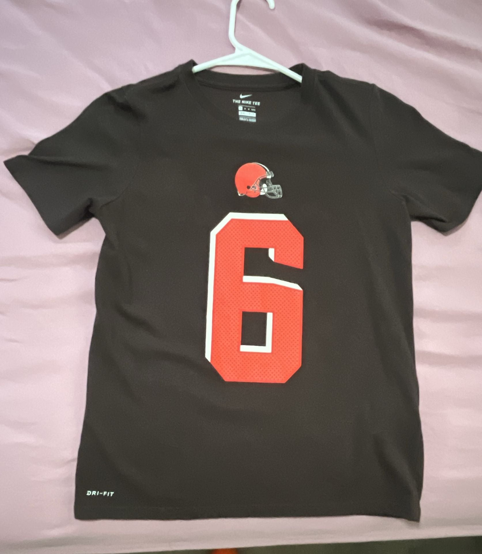 Nike Cleveland Browns Baker Mayfield 6 T-Shirt Size 10/12 Brown Youth 2