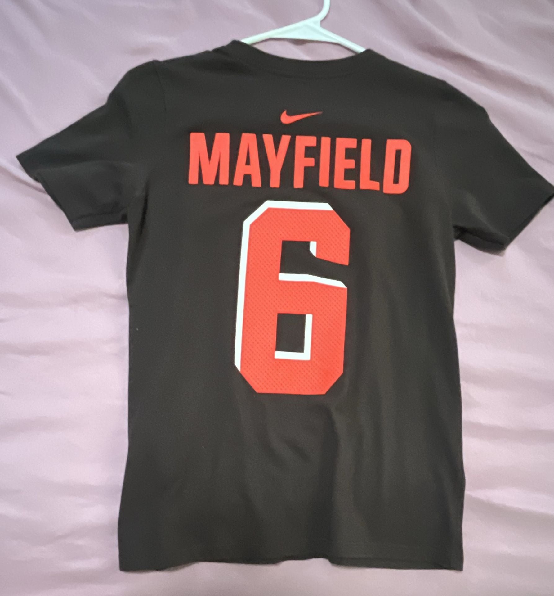 Nike Cleveland Browns Baker Mayfield 6 T-Shirt Size 10/12 Brown Youth 3