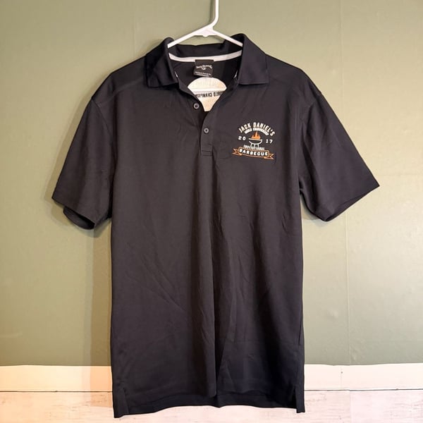 Jack Daniel's 2017 BBQ Championship Polo Shirt Size M Black