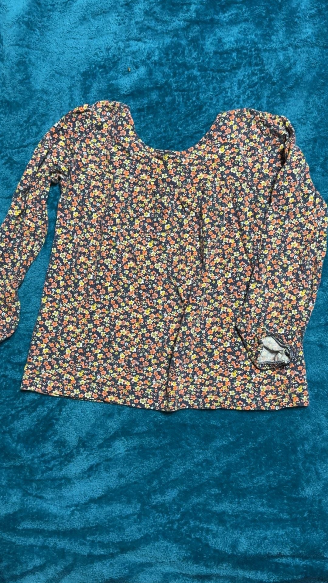 Carter's Floral Long Sleeve Shirt Size 5T 1