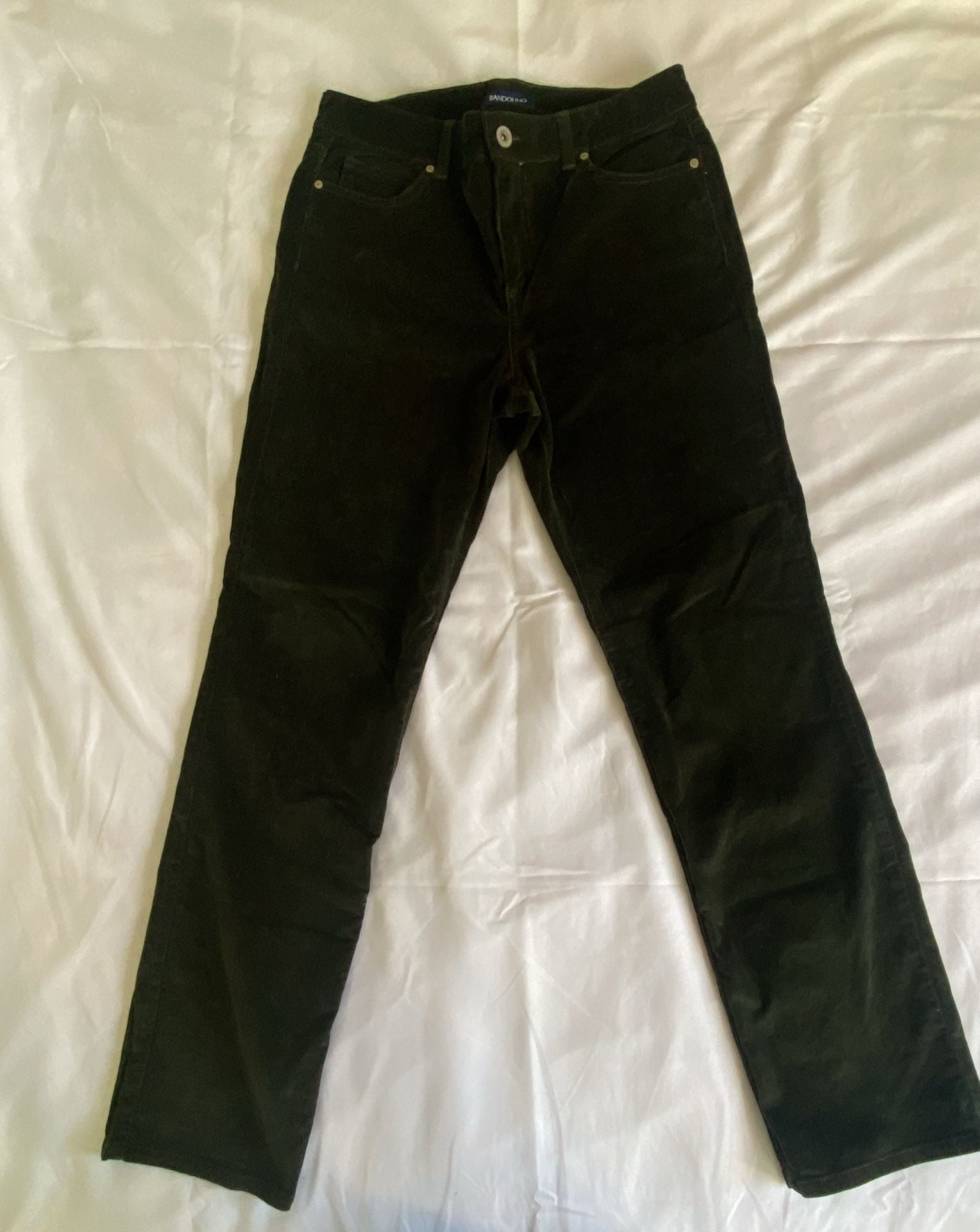 Earthcore Bandolino Mandie Corduroy Pants Size 10 Green 2