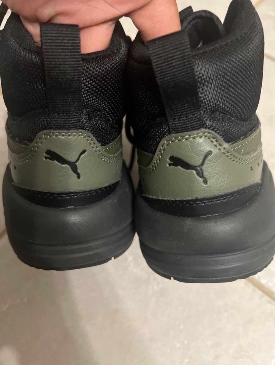 Puma X-Ray 2 Square Mid WTR Size 7 Green Black Sneaker Boots 4
